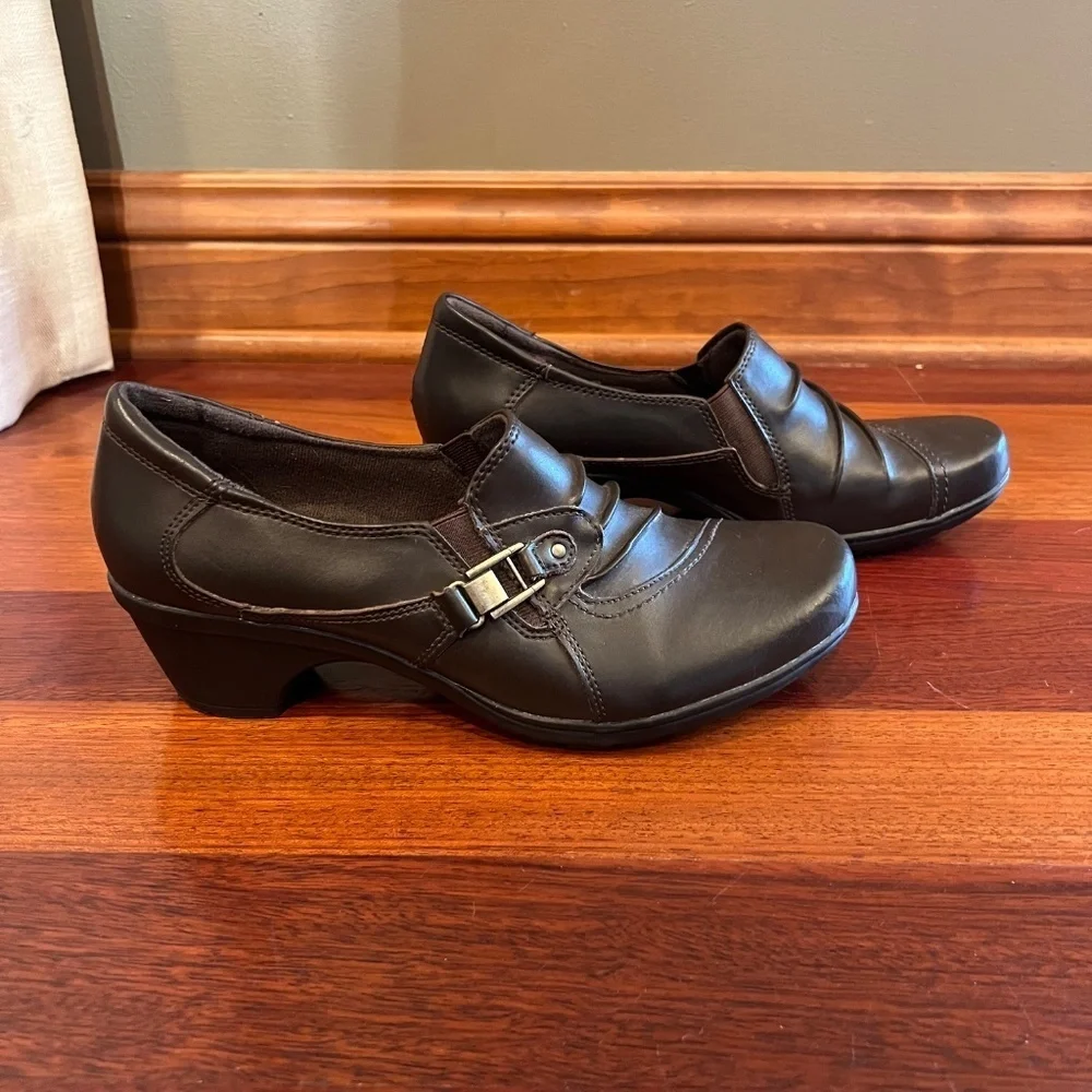 Michel M. Brown Handcrafted Leather Comfort Durable Shoes, Size 9
